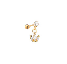 PIERCING DANCING ZIRCONIA CROWN GOUD EP416-2