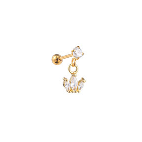 PIERCING DANCING ZIRCONIA CROWN GOUD EP416-2