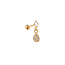 Day & Eve PIERCING DANCING ZIRCONIA DROP GOUD EP417-2