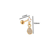 PIERCING DANCING ZIRCONIA DROP GOUD EP417-2
