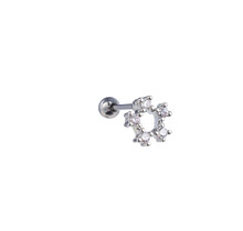 PIERCING ZIRCONIA ROUND ZILVER EP419-1