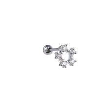 PIERCING ZIRCONIA ROUND ZILVER EP419-1