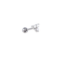 PIERCING ZIRCONIA TRIANGLE ZILVER EP421-1