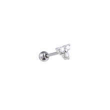 PIERCING ZIRCONIA TRIANGLE ZILVER EP421-1