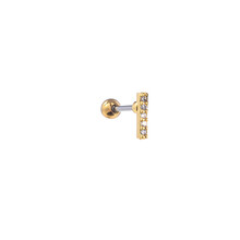 PIERCING ZIRCONIA BAR GOUD EP422-2