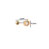 PIERCING ZIRCONIA STONE GOUD EP424-2 PIERCING ZIRCONIA STONE GOUD EP424-2