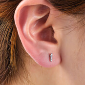 PIERCING ZIRCONIA BAR ZILVER EP422-1