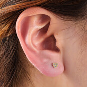 PIERCING ZIRCONIA HEART GOUD EP423-2 PIERCING ZIRCONIA HEART GOUD EP423-2