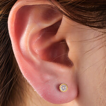 PIERCING ZIRCONIA STONE GOUD EP424-2