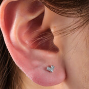 PIERCING ZIRCONIA SYMBOL V ZILVER EP426-1 PIERCING ZIRCONIA SYMBOL V ZILVER EP426-1