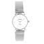 Oozoo Timepieces Silver OOZOO watch with silver metal mesh bracelet - C20230