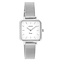 Oozoo Timepieces Zilverkleurige OOZOO horloge met zilverkleurige metalen mesh armband - C20261