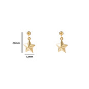STAR STUD OORBELLEN E4328-2