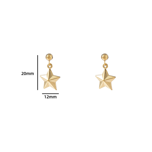 STAR STUD OORBELLEN E4328-2