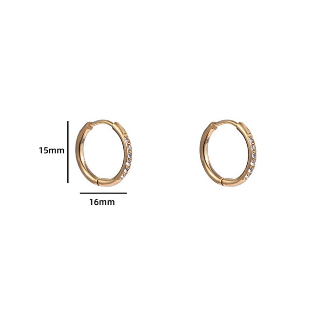 SPARKLE HOOP 15MM OORBELLEN E4478-2
