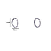 SPARKLE HOOP 15MM OORBELLEN E4478-1