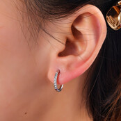 SPARKLE HOOP 15MM OORBELLEN E4478-1