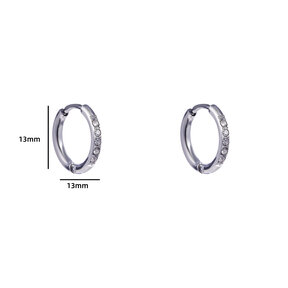 SPARKLE HOOP 12MM OORBELLEN E4477-1