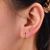 SPARKLE HOOP 10MM OORBELLEN E4476-2