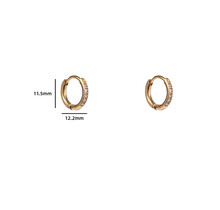 SPARKLE HOOP 10MM OORBELLEN E4476-2