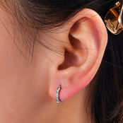 SPARKLE HOOP 10MM OORBELLEN E4476-1