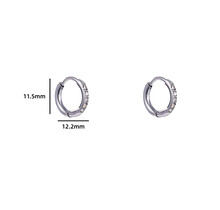 SPARKLE HOOP 10MM OORBELLEN E4476-1