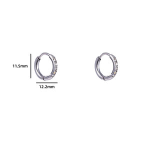 SPARKLE HOOP 10MM OORBELLEN E4476-1