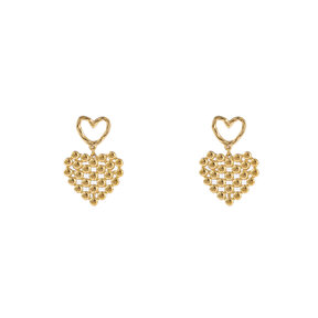 CHECKERD HEART OORBELLEN E4304-2