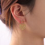 CHECKERD HEART OORBELLEN E4304-2