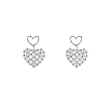 CHECKERD HEART OORBELLEN E4304-1