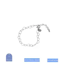 Kids Heart Chain Bracelet TB3892-1