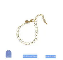 Kids Heart Chain Bracelet TB3892-2