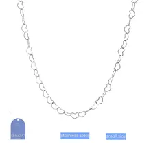Kids Heart Chain Necklace TN3892-1