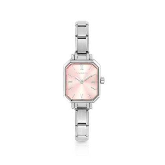 Nomination PARIS watch with NEW RECTANGULAR steel strap 076037-014 Pink Nomination PARIS watch with NEW RECTANGULAR steel strap 076037-014 Pink