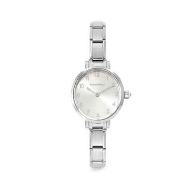 Nomination PARIS watch with steel strap OVAL with cz 076038-017 Silver