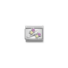 Nomination Link - 330304-40 - Classic CL SYMBOLS  - Lilac and Yellow Dragonfly