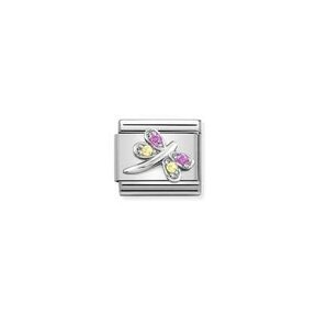Nomination Link - 330304-40 - Classic CL SYMBOLS  - Lilac and Yellow Dragonfly