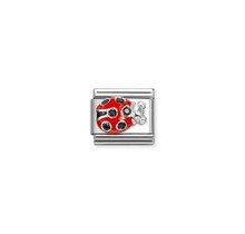 Nomination Link - 330321-11 - Classic CL SYMBOLS - Ladybug Red Black