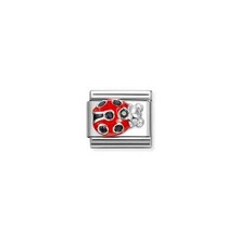 Nomination Link - 330321-11 - Classic CL SYMBOLS - Ladybug Red Black