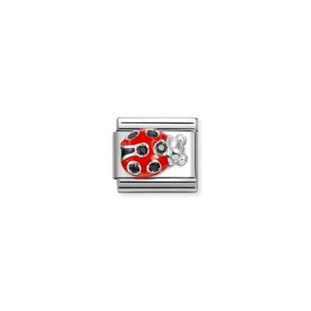 Nomination Link - 330321-11 - Classic CL SYMBOLS - Ladybug Red Black