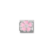 NOMINATION COMPOSABLE CLASSIC SIMBOL WHITE PINK PEACH BLOSSOM 330321/14