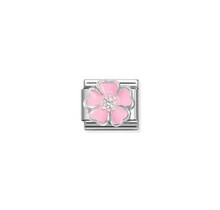 Nomination Link - 330321-14 - Classic CL SYMBOLS - WHITE Pink Peach Blossom