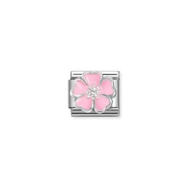 NOMINATION COMPOSABLE CLASSIC SIMBOL WHITE PINK PEACH BLOSSOM 330321/14