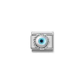 Nomination Link - 330506-18 - Classic STONES - Round Rich Setting - Greek Eye
