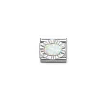 Nomination Link - 330507-07 - Classic STONES - White Opal