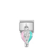 Nomination Link - 331815-13 - CHARMS - Enamel and cz Hot Air Balloon