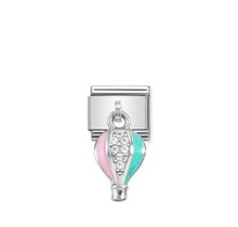 Nomination Link - 331815-13 - CHARMS - Enamel and cz Hot Air Balloon