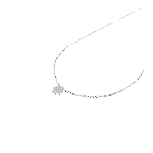 Clover Ketting N9330-1 Zilverkleurig Clover Ketting N9330-1 Zilverkleurig