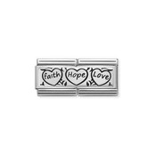Nomination Link - 330710-11 - Classic DOUBLE ENGRAVED - Faith Hope Love Nomination Link - 330710-11 - Classic DOUBLE ENGRAVED - Faith Hope Love
