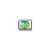 Nomination Link - 030612-037 - Classic FACETED STONES - Light Blue Green Nomination Link - 030612-037 - Classic FACETED STONES - Light Blue Green